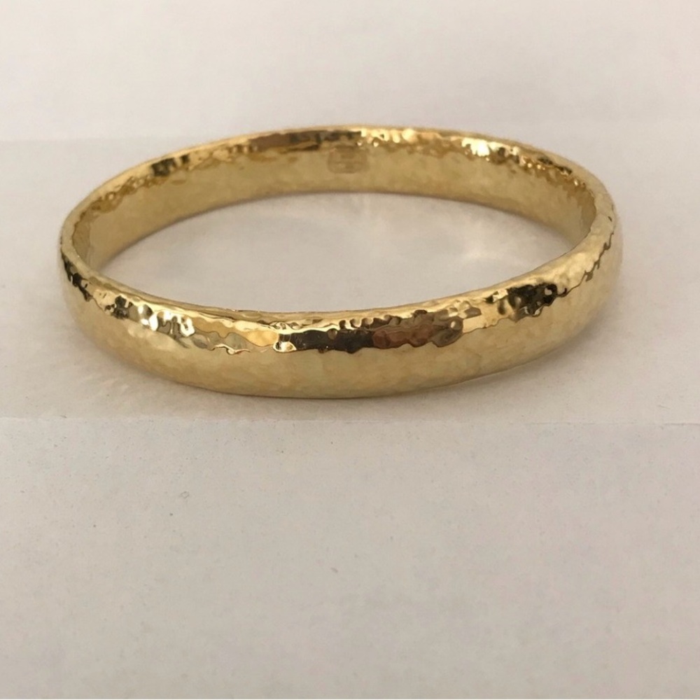 Ippolita Glamazon Gold Hammered Bangle bracelet - Picture 7 of 8